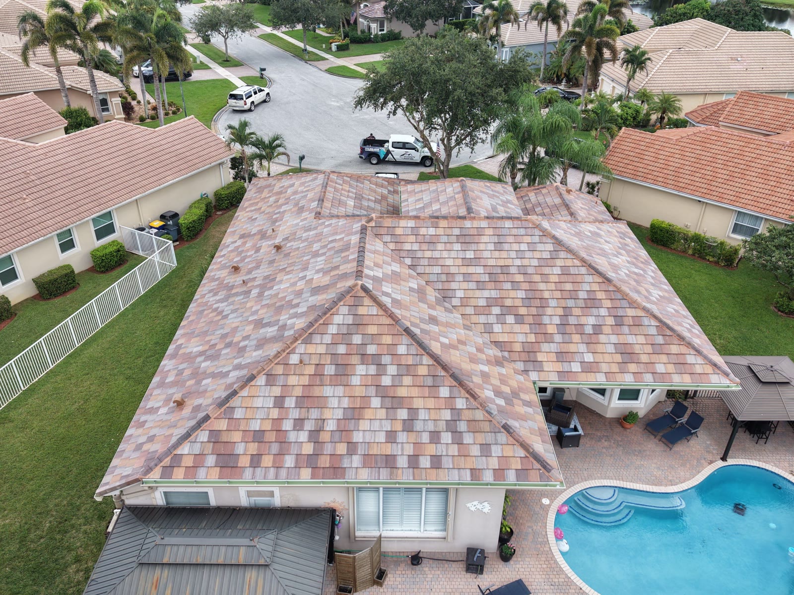Completed roofing project in Stuart, Florida