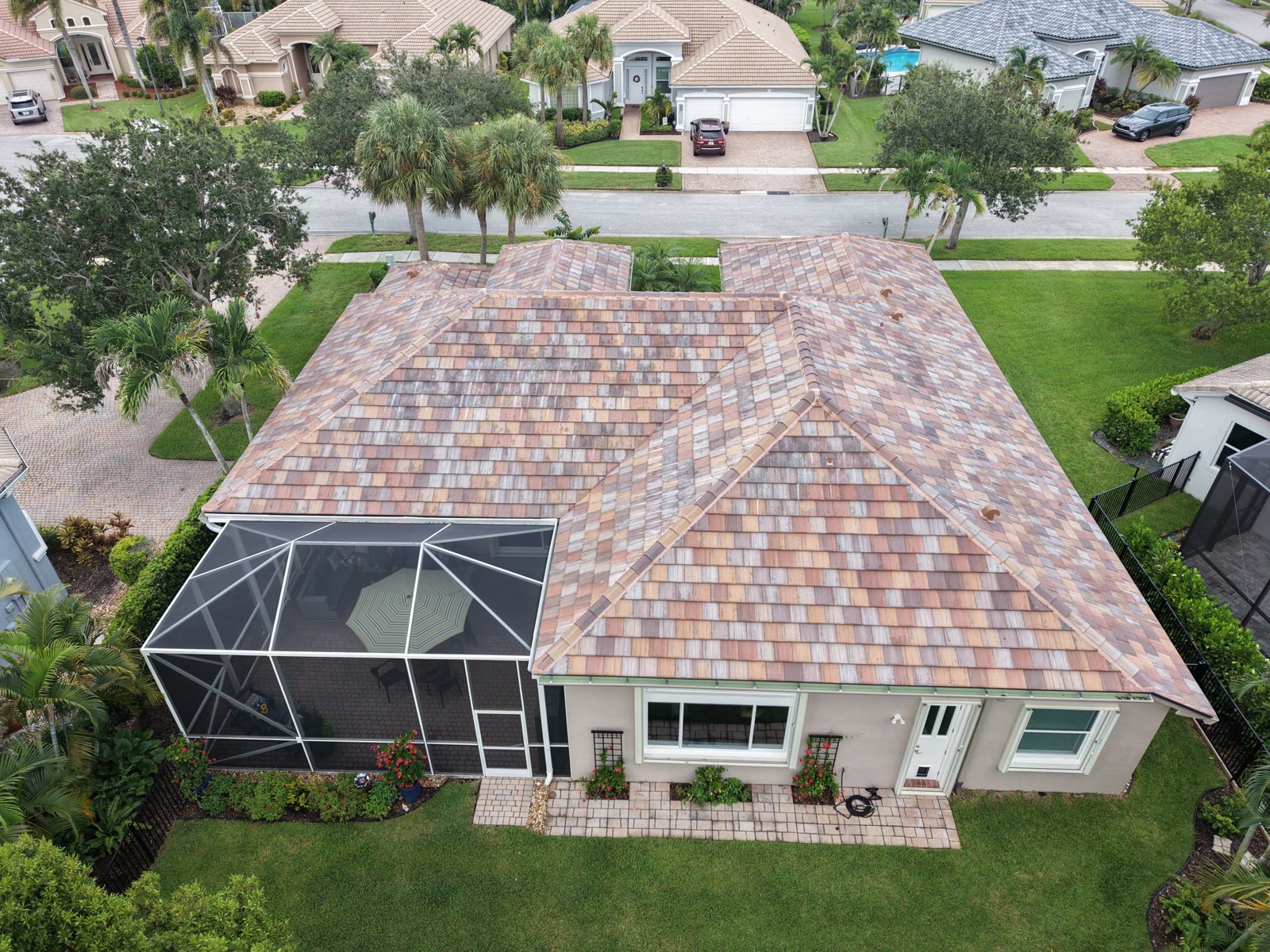 Completed roofing project in Stuart, Florida