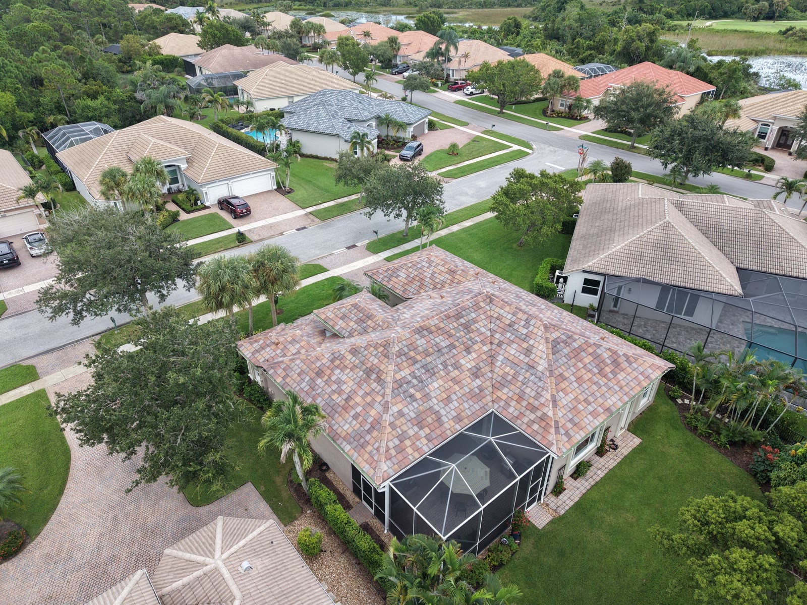 Completed roofing project in Stuart, Florida