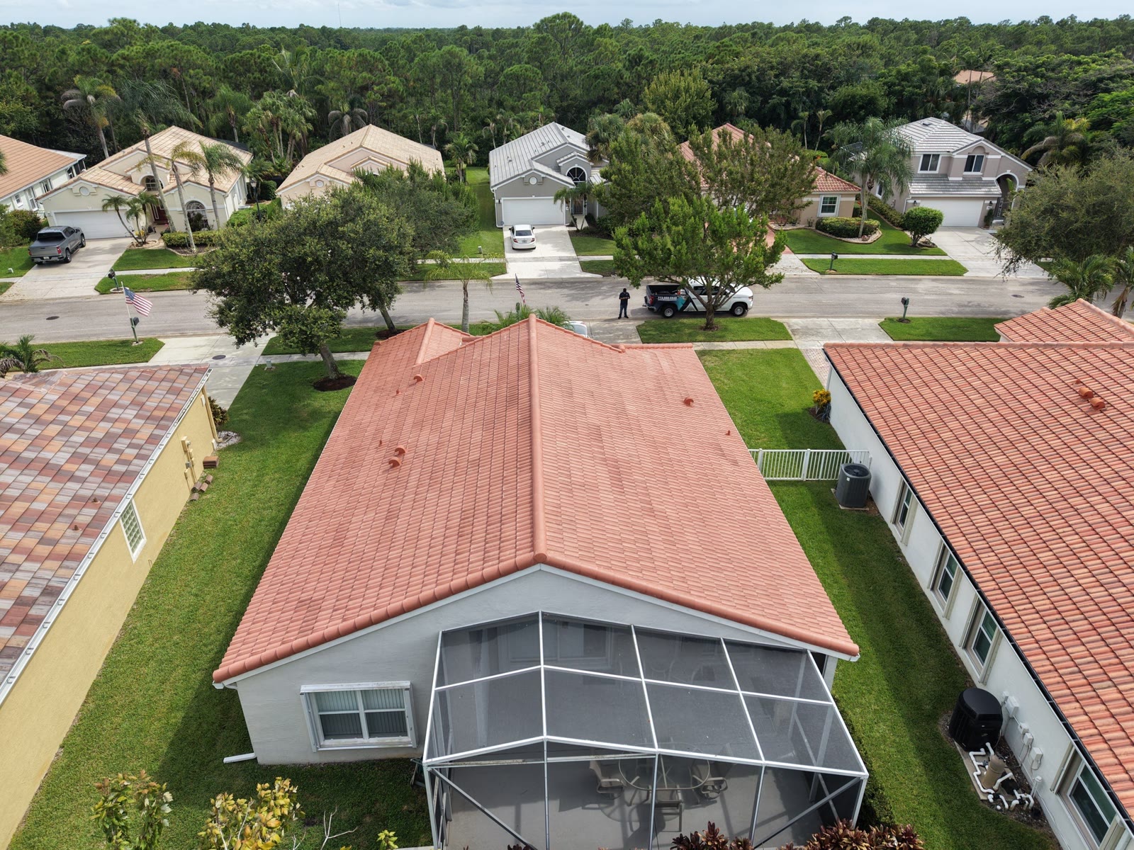 Completed roofing project in Stuart, Florida