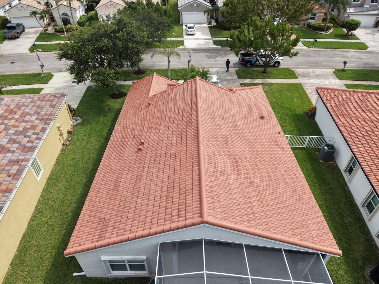 Completed roofing project in Stuart, Florida